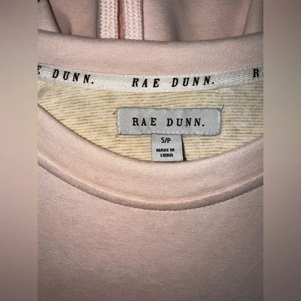 Rae Dunn Pink 'MAMA' Sweatshirt and Joggers Shorts w / pockets top S bottoms L - Picture 2 of 6